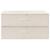 Cutii de depozitare 2 buc. crem 70x40x18 cm material textil GartenMobel Dekor