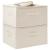 Cutii de depozitare 2 buc. crem 43x34x23 cm material textil GartenMobel Dekor