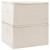 Cutii de depozitare 2 buc. crem 43x34x23 cm material textil GartenMobel Dekor