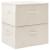 Cutii de depozitare 2 buc. crem 43x34x23 cm material textil GartenMobel Dekor