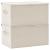 Cutii de depozitare 2 buc. crem 50x30x25 cm material textil GartenMobel Dekor
