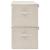 Cutii de depozitare 2 buc. crem 50x30x25 cm material textil GartenMobel Dekor