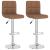Scaune de bar, 2 buc., maro, material textil GartenMobel Dekor