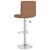 Scaune de bar, 2 buc., maro, material textil GartenMobel Dekor