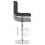 Scaune de bar, 2 buc., negru, material textil GartenMobel Dekor