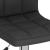 Scaune de bar, 2 buc., negru, material textil GartenMobel Dekor