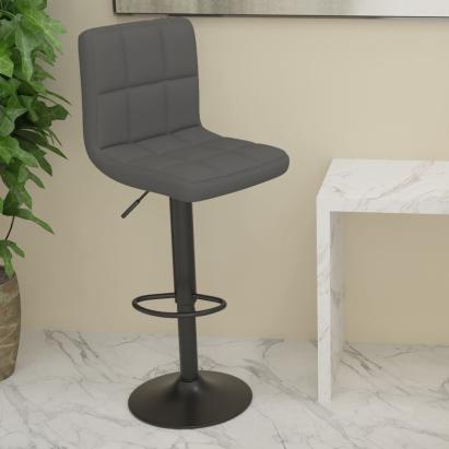Scaun de bar, gri închis, material textil GartenMobel Dekor