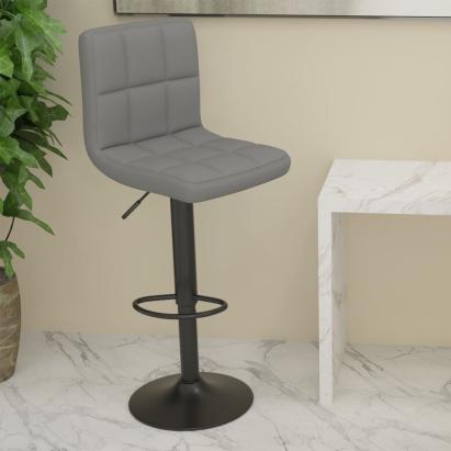 Scaun de bar, gri deschis, material textil GartenMobel Dekor