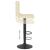 Scaun de bar, crem, material textil GartenMobel Dekor