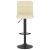 Scaun de bar, crem, material textil GartenMobel Dekor