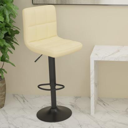 Scaun de bar, crem, material textil GartenMobel Dekor