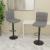 Scaune de bar, 2 buc., gri deschis, material textil GartenMobel Dekor