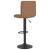 Scaune de bar, 2 buc., maro, material textil GartenMobel Dekor