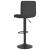 Scaune de bar, 2 buc., negru, material textil GartenMobel Dekor