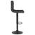 Scaune de bar, 2 buc., negru, material textil GartenMobel Dekor