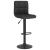 Scaune de bar, 2 buc., negru, material textil GartenMobel Dekor
