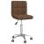 Scaun de birou pivotant, maro, material textil GartenMobel Dekor