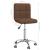 Scaun de birou pivotant, maro, material textil GartenMobel Dekor