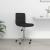 Scaun de birou pivotant, negru, material textil GartenMobel Dekor