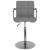 Scaun de bar, gri deschis, material textil GartenMobel Dekor