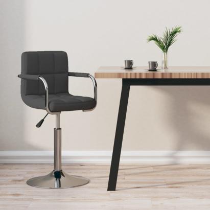 Scaun de bar, gri închis, material textil GartenMobel Dekor