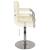 Scaun de bar, crem, material textil GartenMobel Dekor