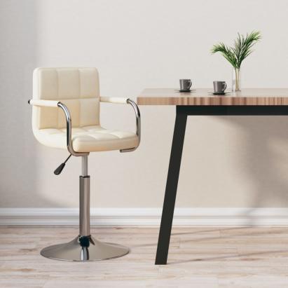 Scaun de bar, crem, material textil GartenMobel Dekor