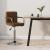 Scaun de bar, maro, material textil GartenMobel Dekor