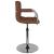 Scaun de bar, maro, material textil GartenMobel Dekor