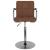 Scaun de bar, maro, material textil GartenMobel Dekor