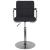 Scaun de bar, negru, material textil GartenMobel Dekor