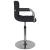 Scaun de bar, negru, material textil GartenMobel Dekor