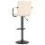 Scaune de bar, 2 buc., crem, material textil GartenMobel Dekor