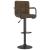 Scaune de bar, 2 buc., maro, material textil GartenMobel Dekor