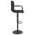 Scaune de bar, 2 buc., negru, material textil GartenMobel Dekor