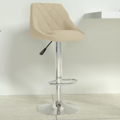 Scaun de bar, crem, catifea GartenMobel Dekor