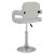Scaune de bucătărie pivotante, 2 buc., alb, piele artificială GartenMobel Dekor