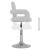 Scaune de bucătărie pivotante, 2 buc., alb, piele artificială GartenMobel Dekor