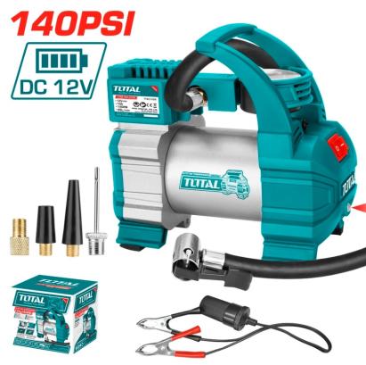 TOTAL - COMPRESOR AUTO 12V, 10BAR PowerTool TopQuality