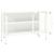 Servantă, alb, 105x35x70 cm, oțel și sticlă GartenMobel Dekor