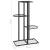 Suport pentru flori cu 4 nivele, negru, 43x22x76 cm, metal GartenMobel Dekor