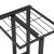 Suport pentru flori cu 4 nivele, negru, 43x22x76 cm, metal GartenMobel Dekor
