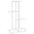 Suport pentru flori cu 4 nivele, alb, 43x22x76 cm, metal GartenMobel Dekor