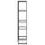 Suport pentru flori cu 5 niveluri, negru, 43x22x98 cm, metal GartenMobel Dekor