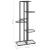 Suport pentru flori cu 5 niveluri, negru, 43x22x98 cm, metal GartenMobel Dekor