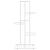 Suport pentru flori cu 5 niveluri, alb, 43x22x98 cm, metal GartenMobel Dekor