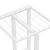 Suport pentru flori cu 5 niveluri, alb, 43x22x98 cm, metal GartenMobel Dekor
