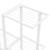 Suport pentru flori, 94,5x25x88 cm, alb, metal GartenMobel Dekor