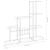 Suport pentru flori, 94,5x25x88 cm, alb, metal GartenMobel Dekor