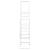Suport pentru flori, 94,5x25x88 cm, alb, metal GartenMobel Dekor